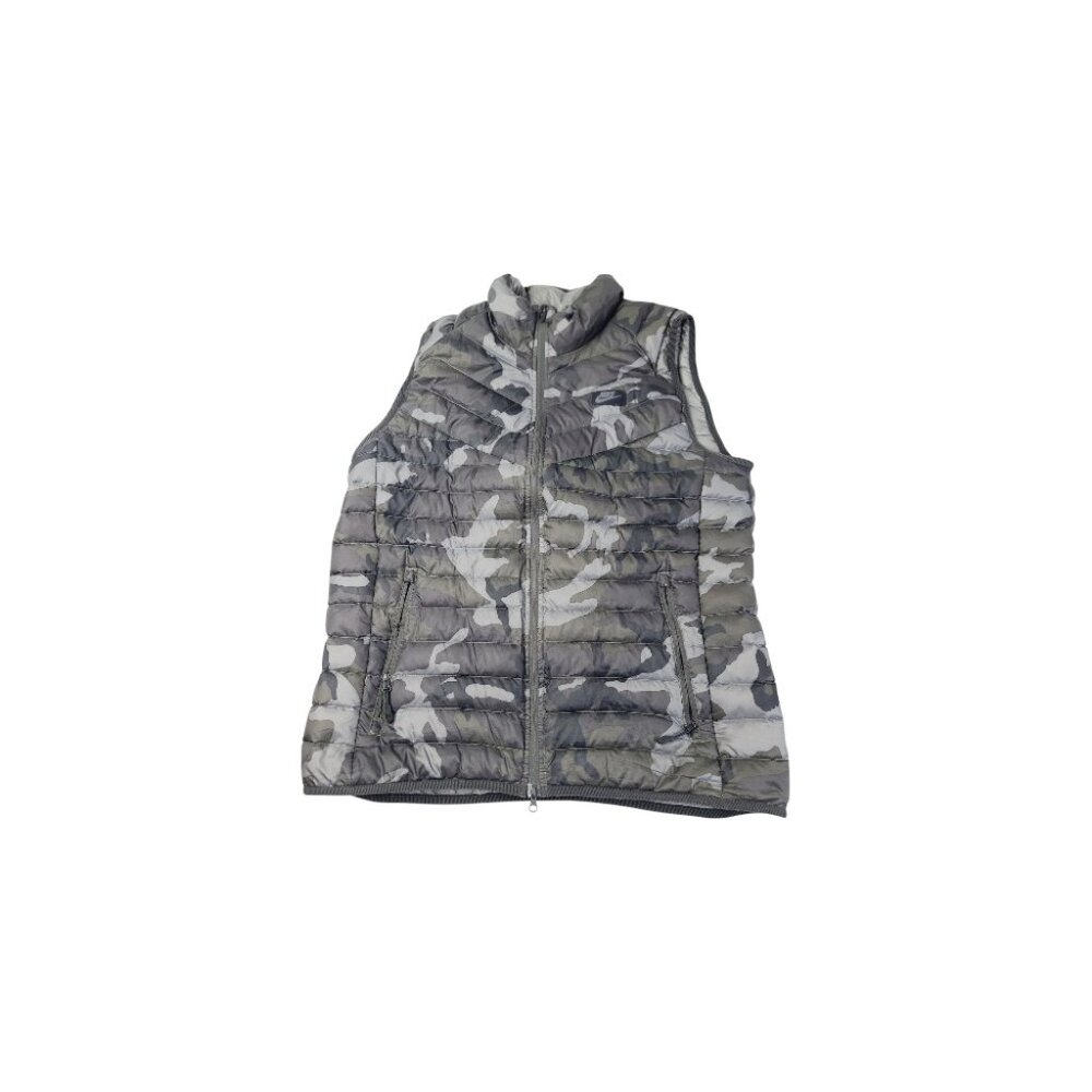 Nike Men's Gray 550 Guild Tech Goose Down Camouflage Puffer Vest Size M‎